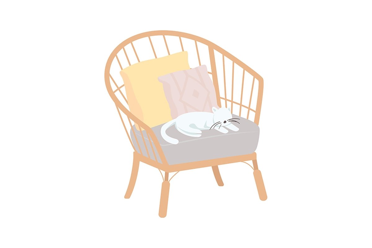 Decorative furniture vector item bundle
