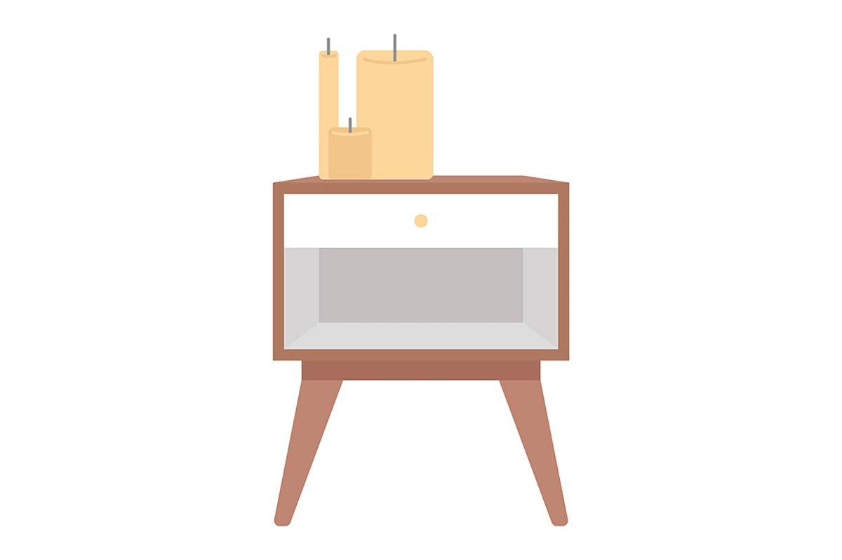 Decorative furniture vector item bundle