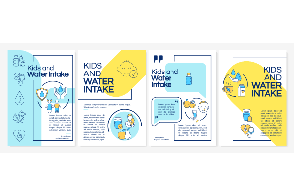 Dehydration Brochure Templates Bundle