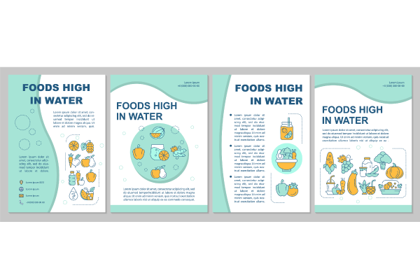 Dehydration Brochure Templates Bundle