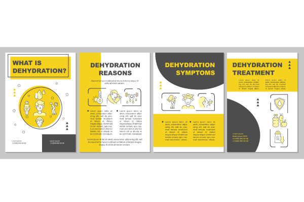 Dehydration Brochure Templates Bundle