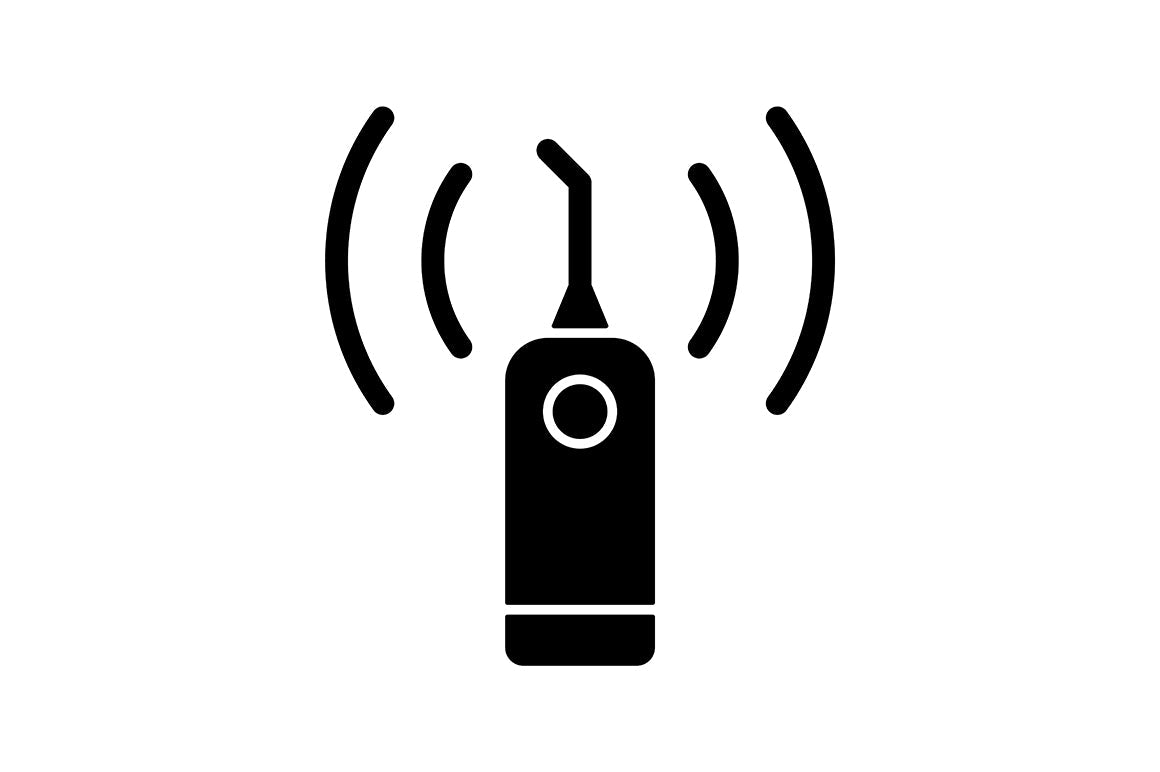 Dentistry tools and materials black glyph icons set on white space