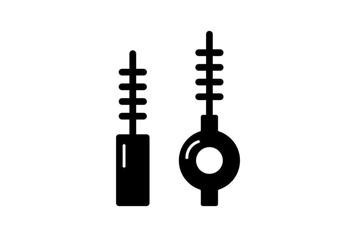 Dentistry tools and materials black glyph icons set on white space