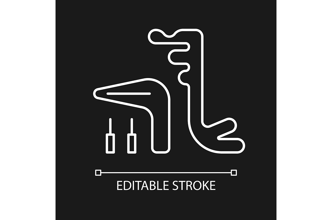 Dentistry tools and materials linear icons set for dark and light mode