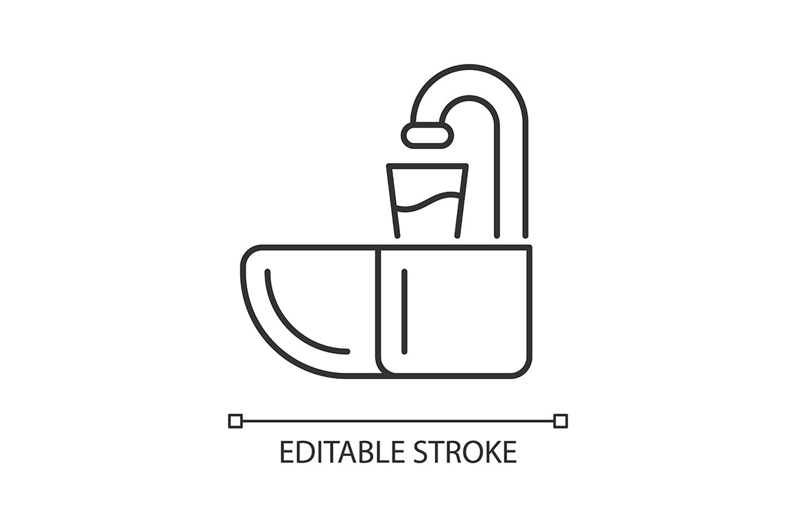 Dentistry tools and materials linear icons set for dark and light mode
