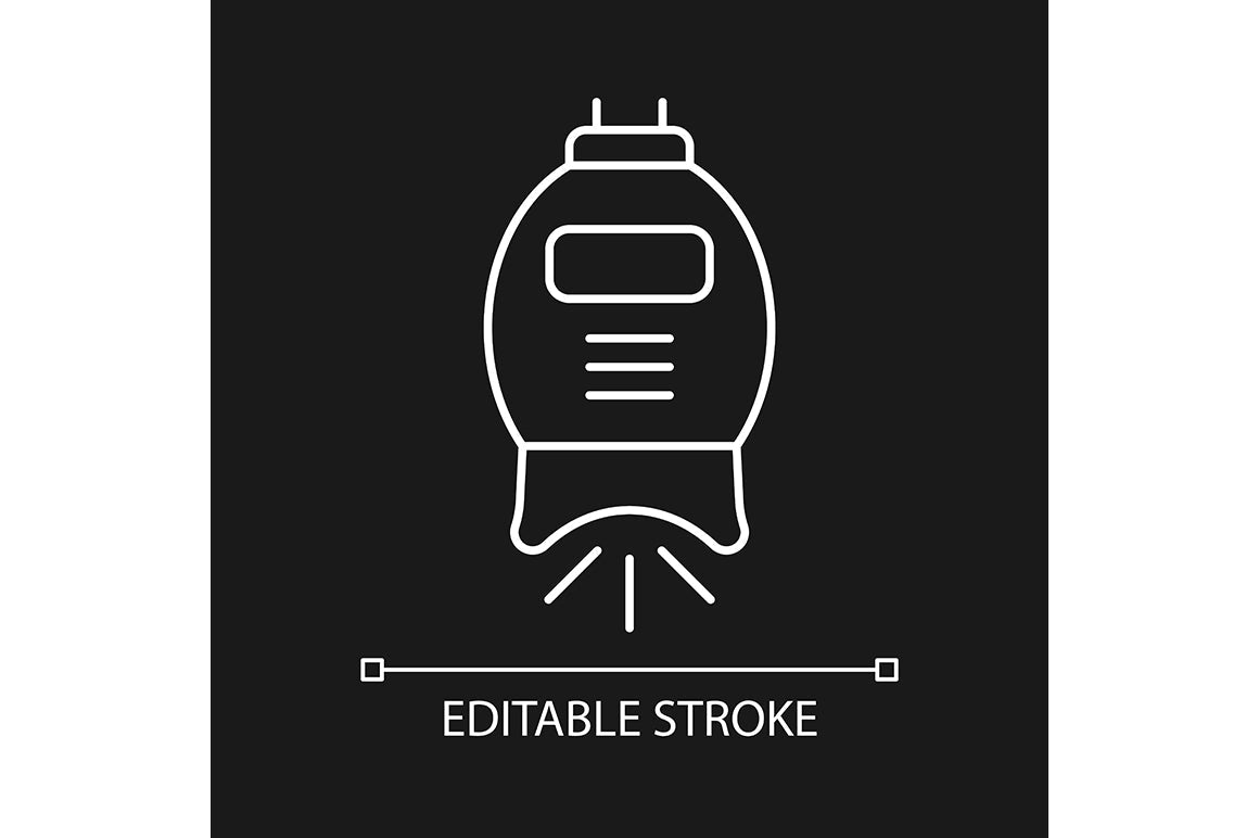Dentistry tools and materials linear icons set for dark and light mode