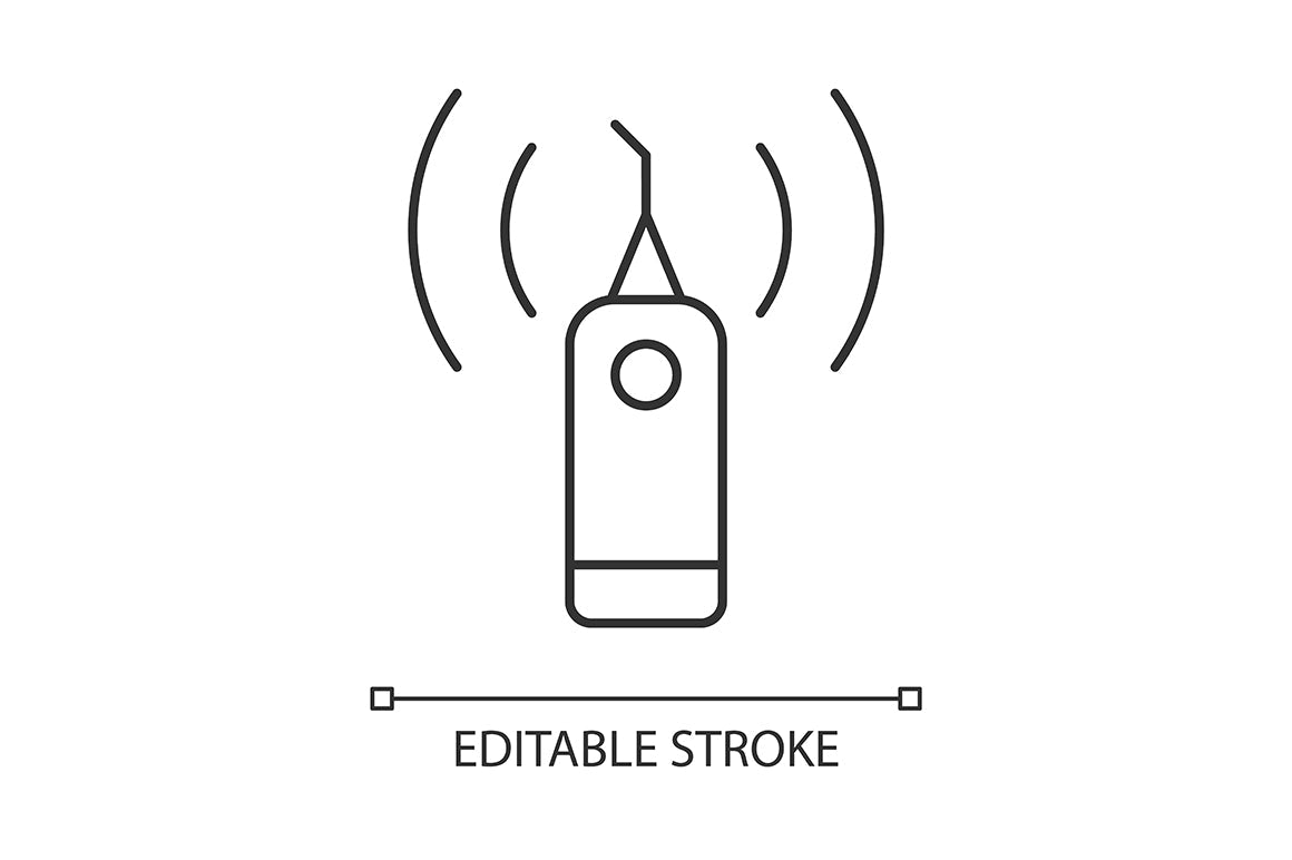 Dentistry tools and materials linear icons set for dark and light mode