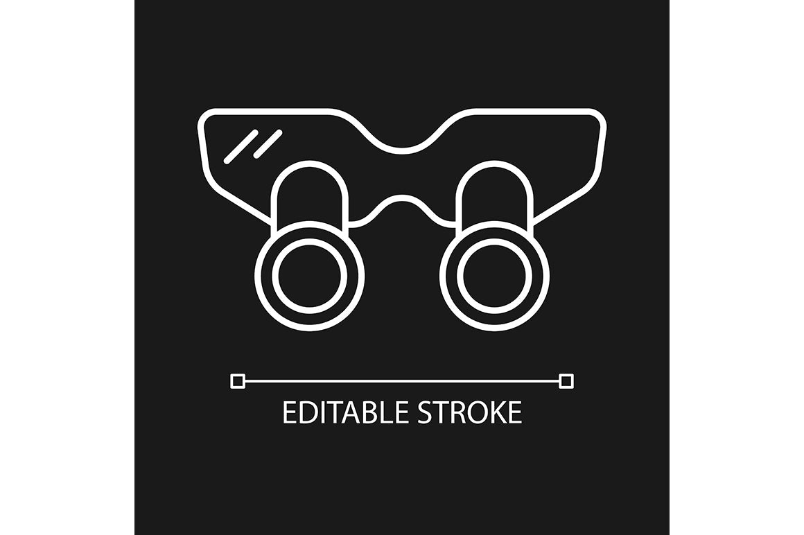 Dentistry tools and materials linear icons set for dark and light mode
