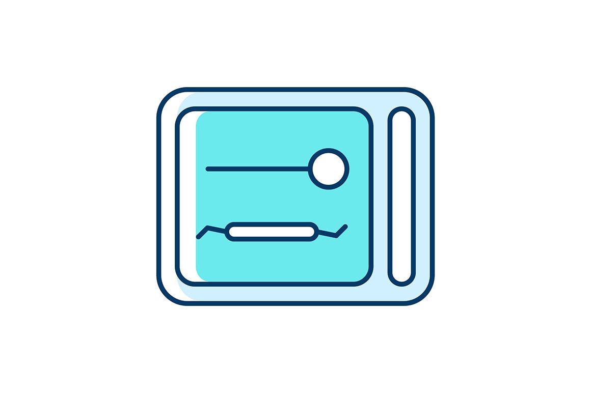 Dentistry tools and materials RGB color icons set