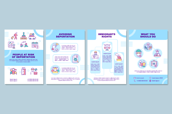Deportation Brochure Templates Bundle