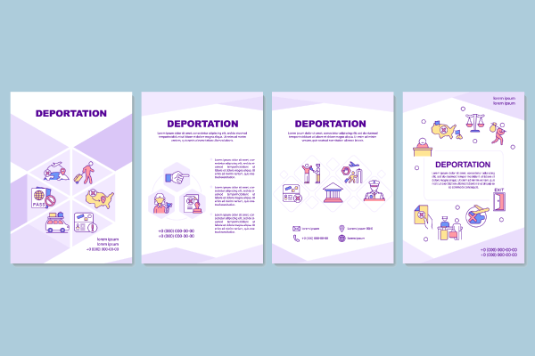 Deportation Brochure Templates Bundle