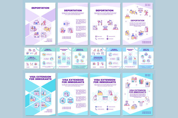 Deportation Brochure Templates Bundle