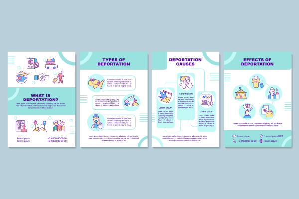 Deportation Brochure Templates Bundle