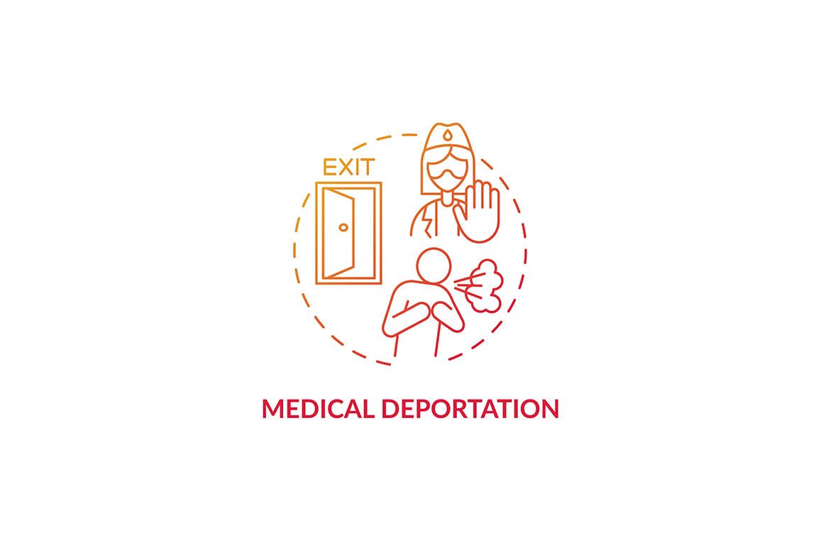 Deportation Concept Icons Bundle