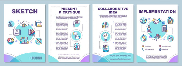 Design studio brochure template bundle