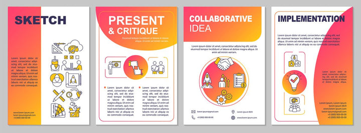 Design studio brochure template bundle