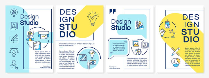Design studio brochure template bundle