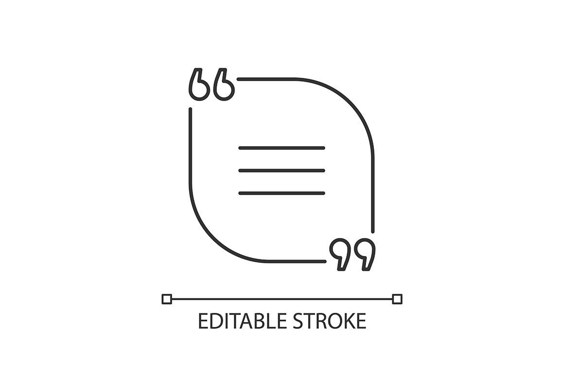 Dialogue box pixel perfect linear icons set