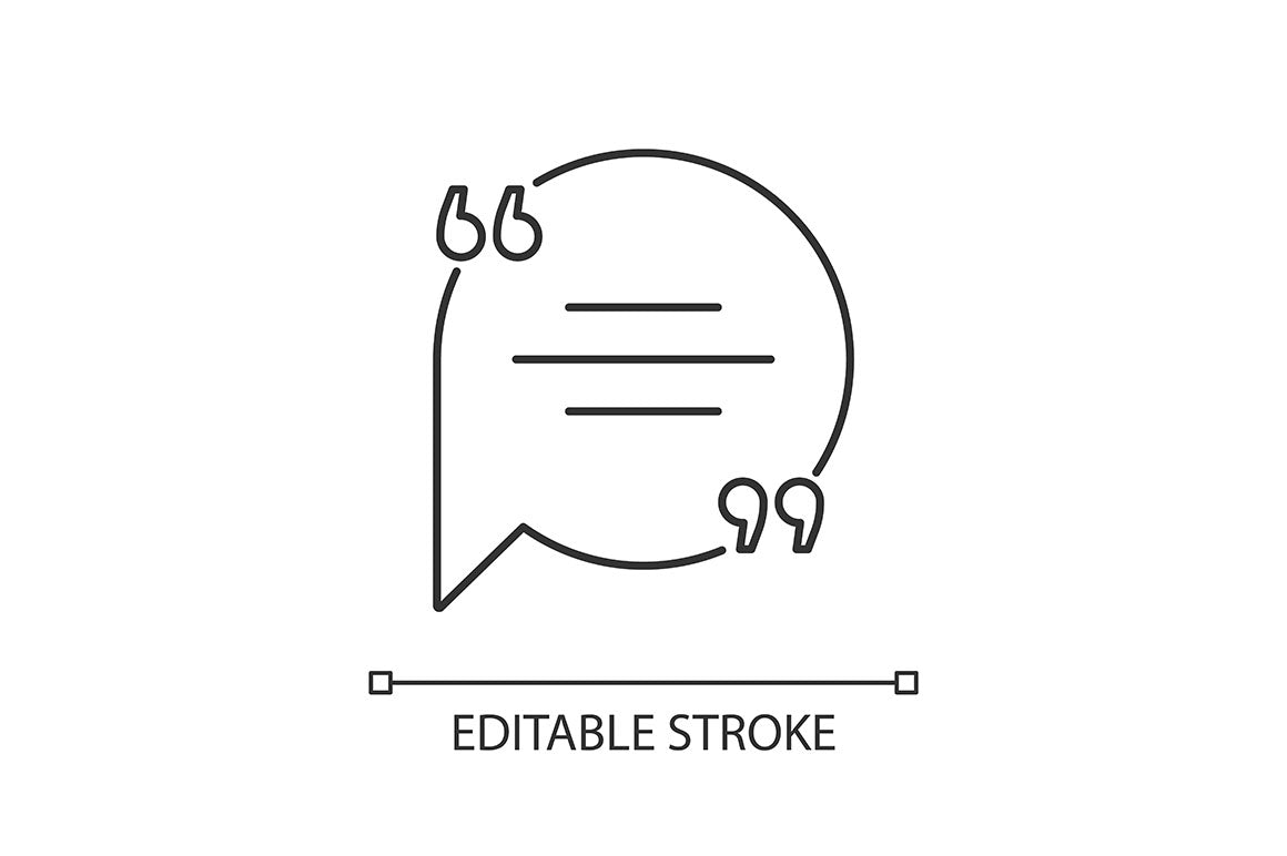 Dialogue box pixel perfect linear icons set