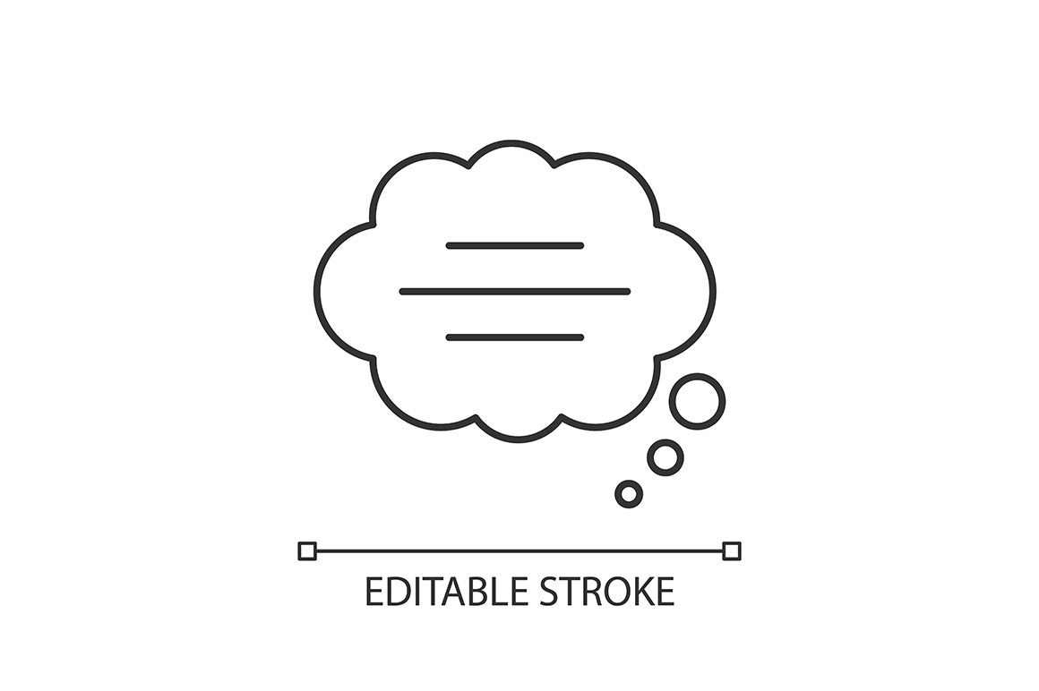 Dialogue box pixel perfect linear icons set