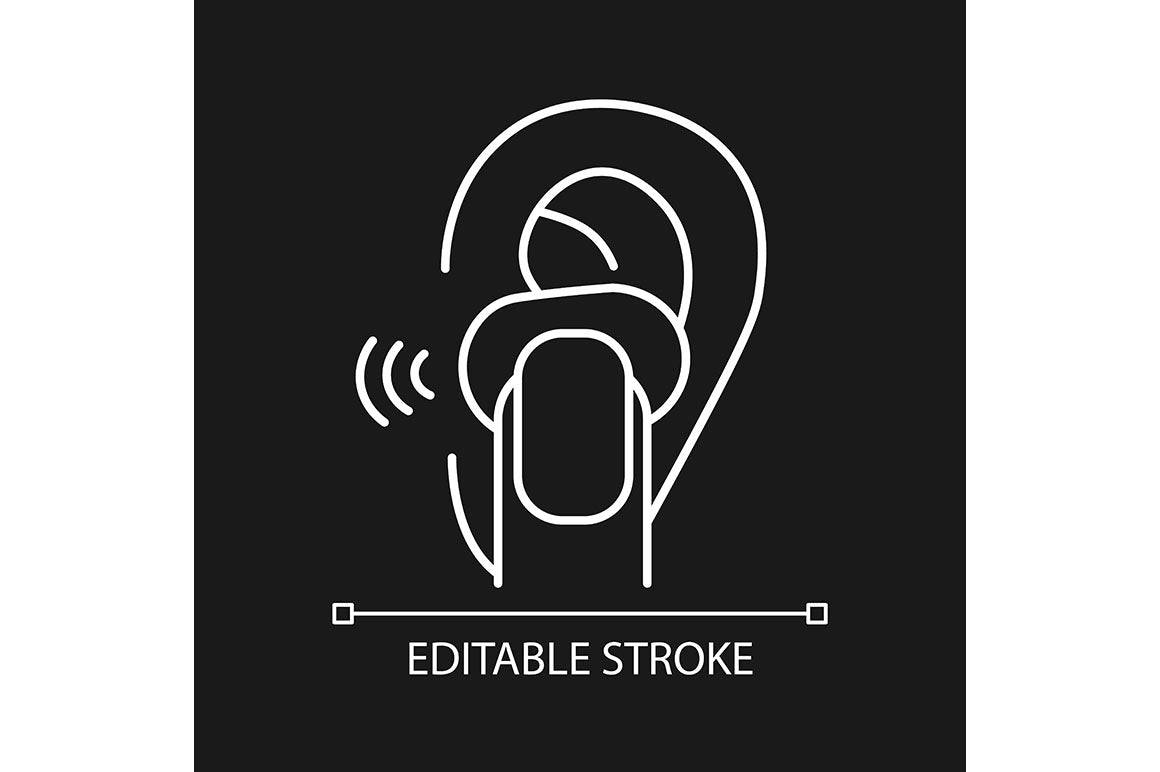 Different types of headphones linear icons set for dark and light mode