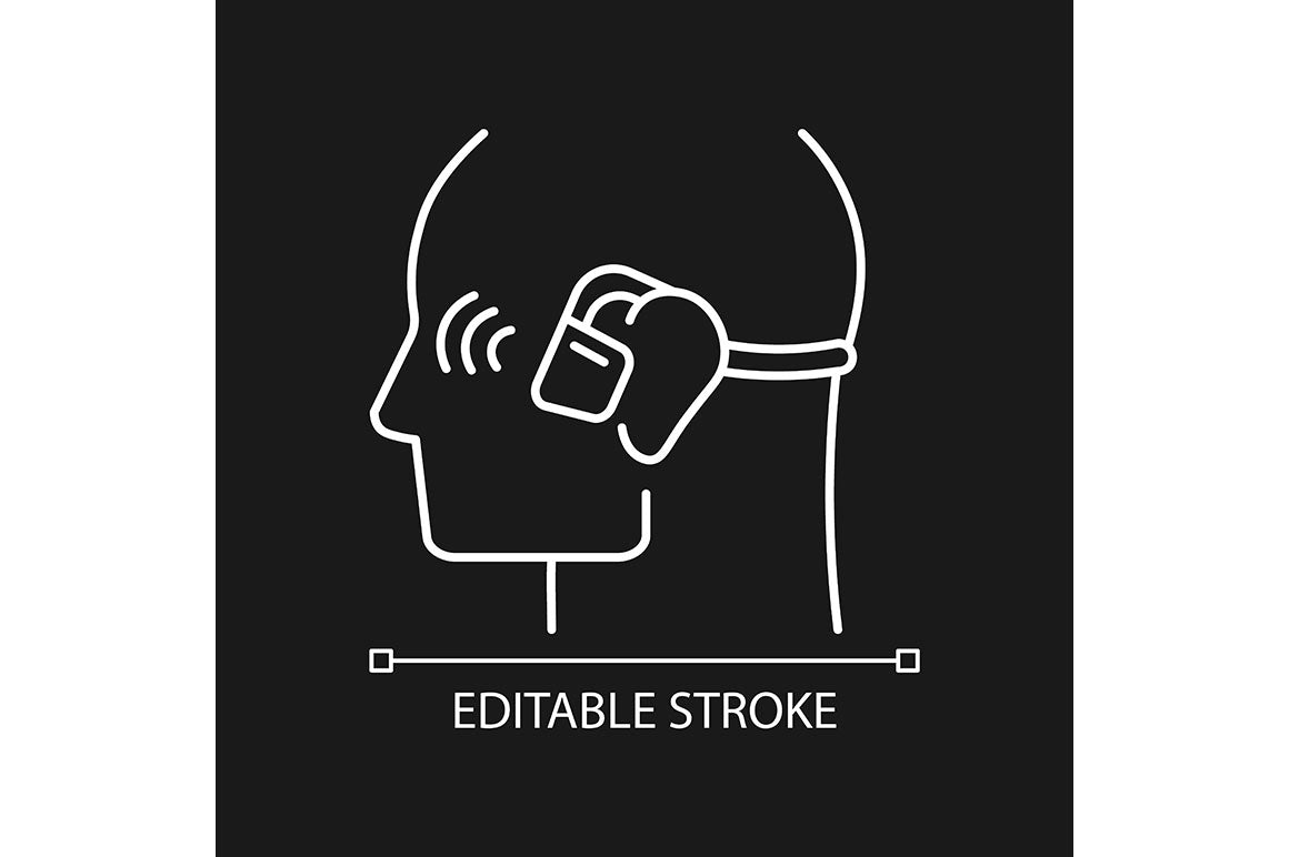 Different types of headphones linear icons set for dark and light mode