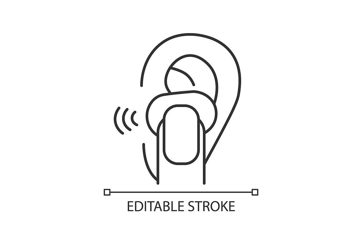 Different types of headphones linear icons set for dark and light mode