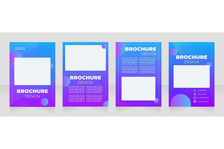 Digital art brochure template bundle
