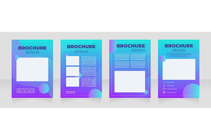 Digital art brochure template bundle