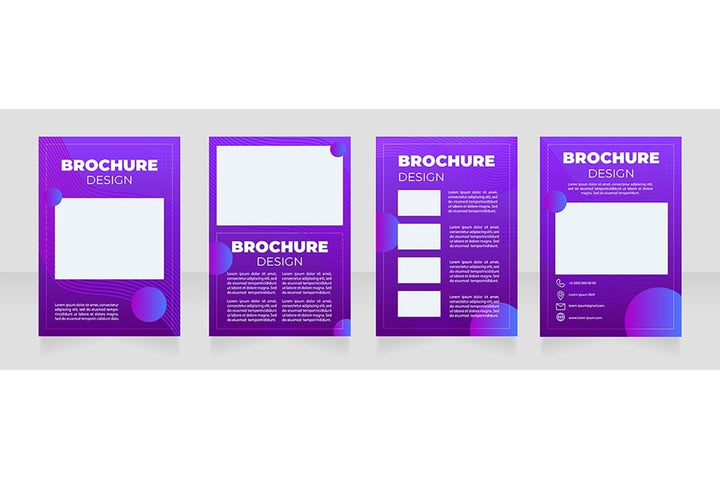 Digital art brochure template bundle