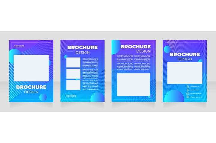 Digital art brochure template bundle