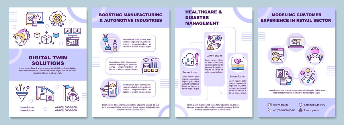 Digital twin brochure template