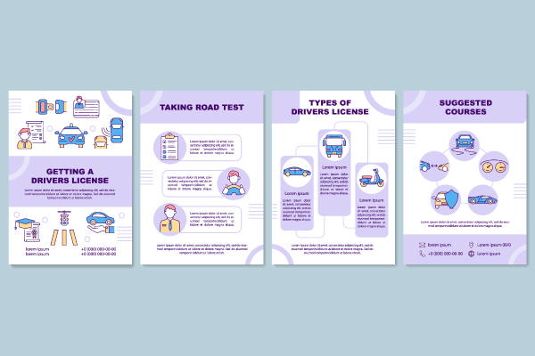 Driving Courses Types Brochure Bundle