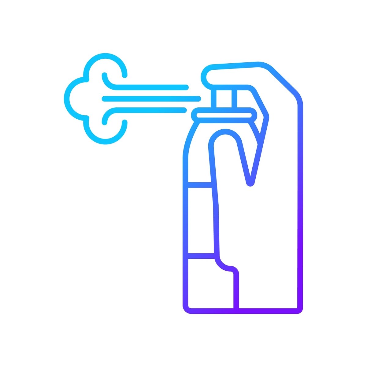 Drone usage gradient manual label icons set for dark and light mode set