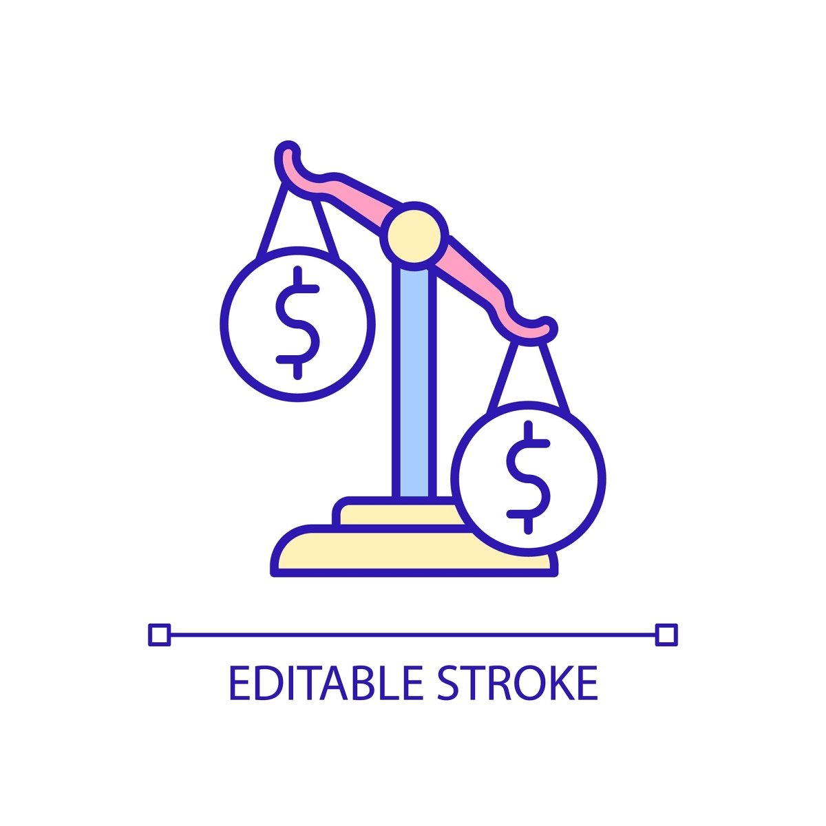 Economic system RGB color icons set