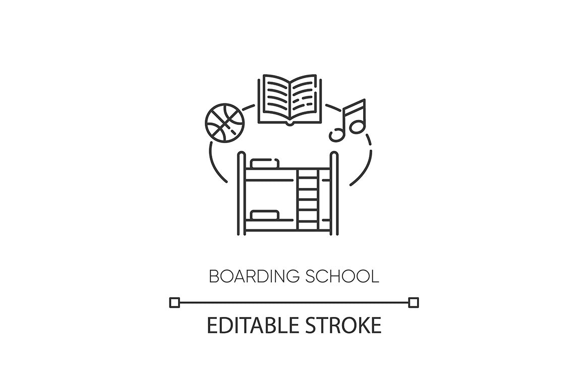 Education pixel perfect linear icons set