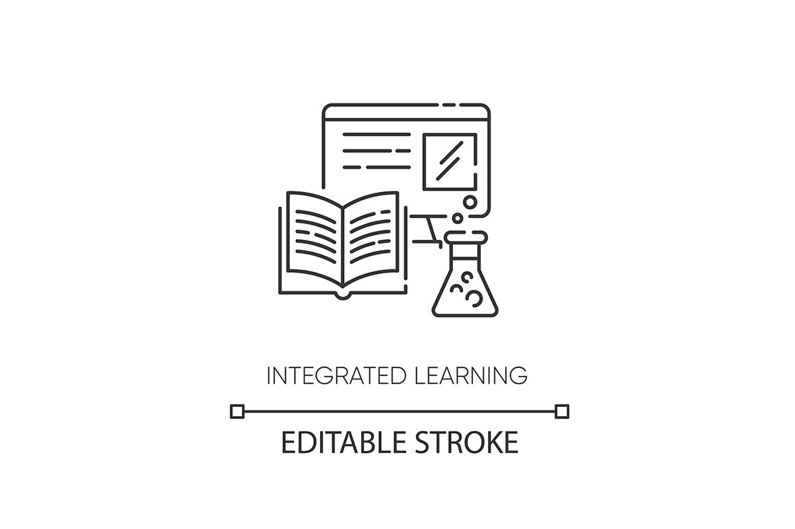 Education pixel perfect linear icons set