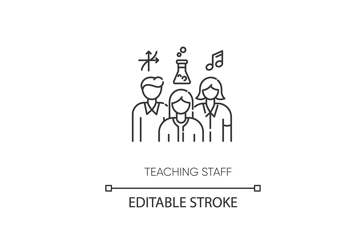 Education pixel perfect linear icons set