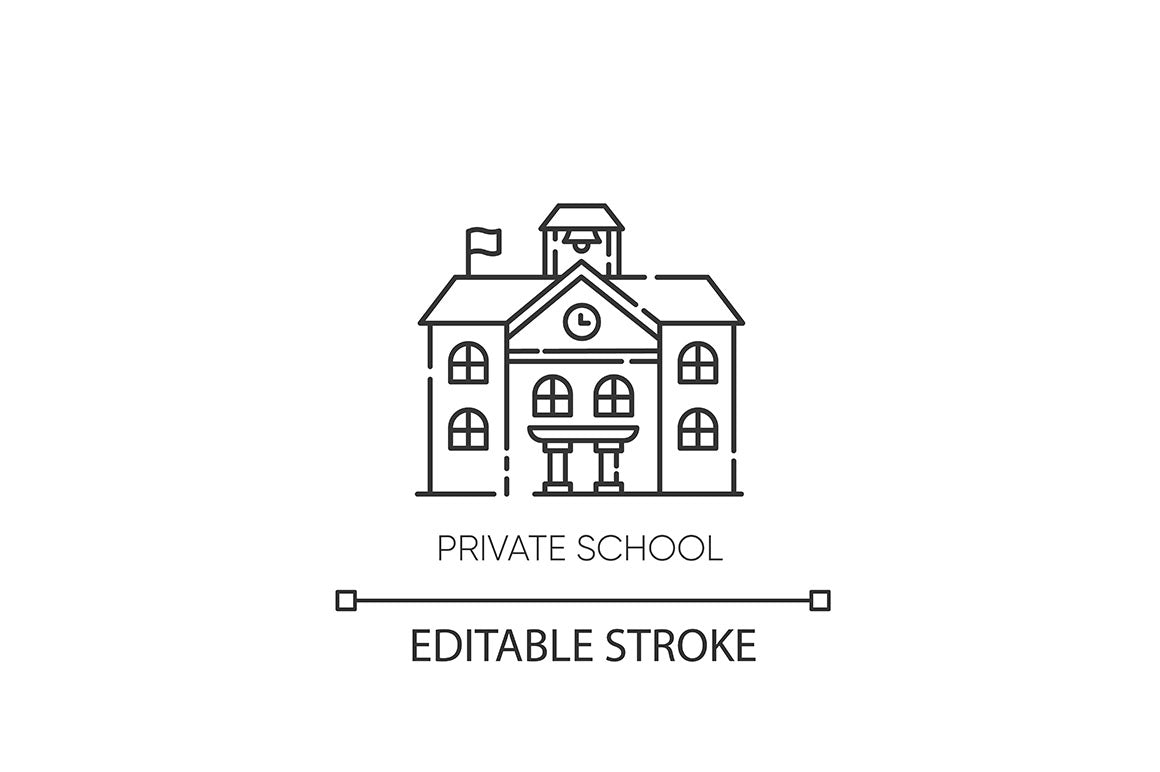 Education pixel perfect linear icons set