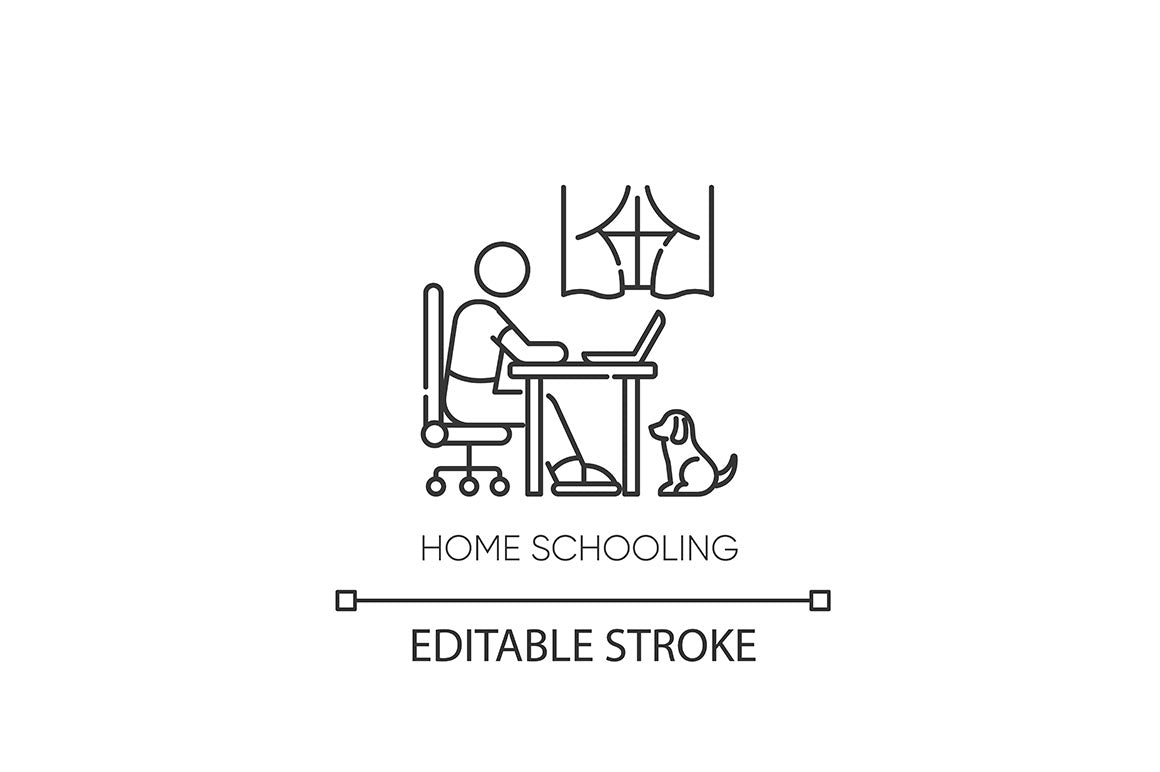 Education pixel perfect linear icons set