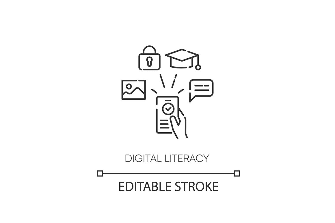 Education pixel perfect linear icons set