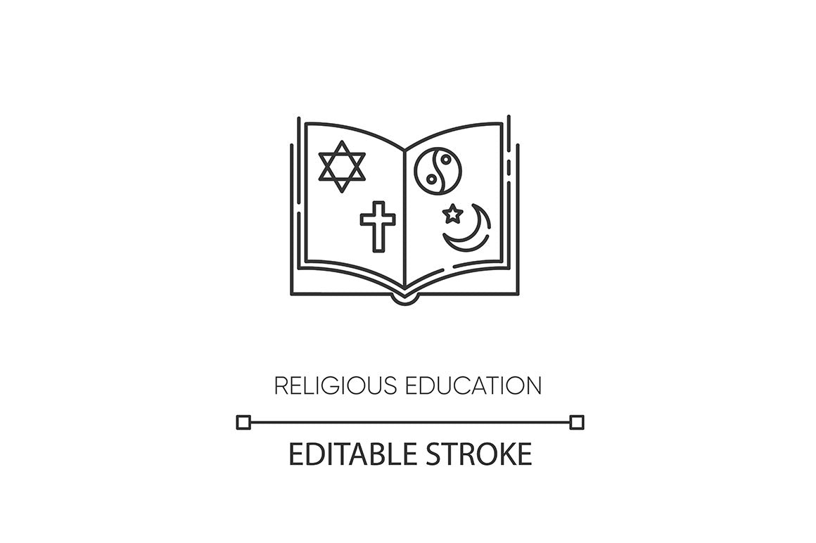 Education pixel perfect linear icons set