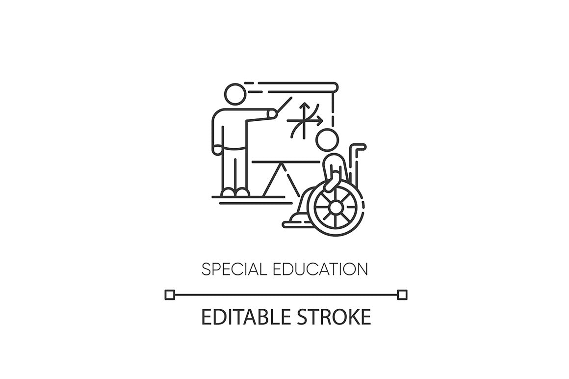 Education pixel perfect linear icons set