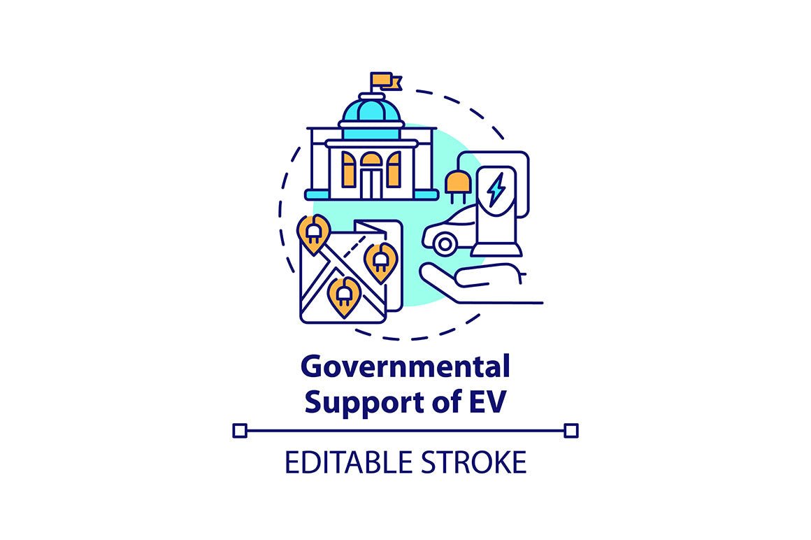 Electric Vehicle Icons Bundle