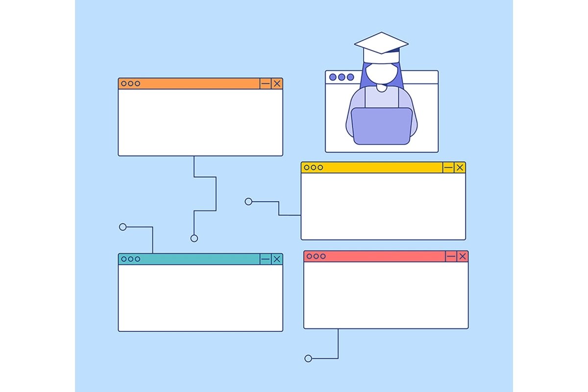 Electronic education infographic chart bundle