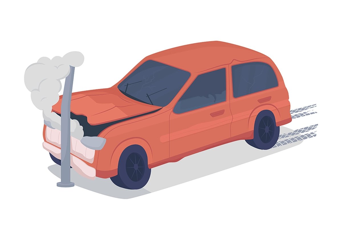 Emergency situation color vector character set