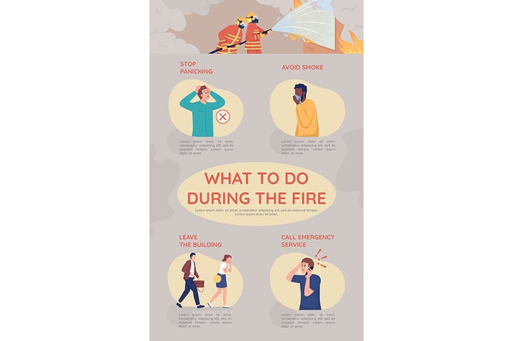 Emergency situation volunteering brochure template set