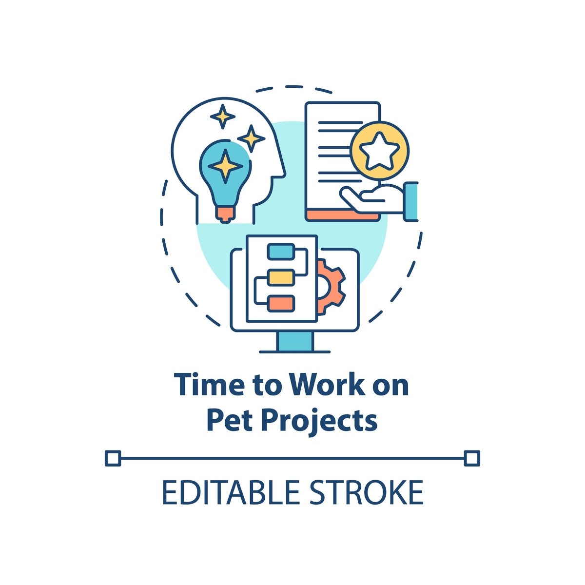 Employee motivation 34 concept icons bundle