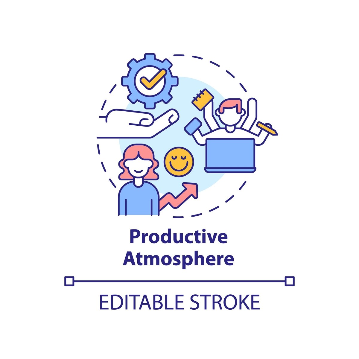 Employee motivation 34 concept icons bundle