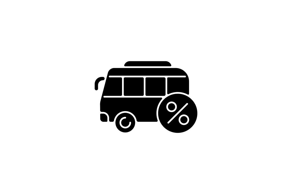 Employee perks and bonuses black glyph icons set on white space